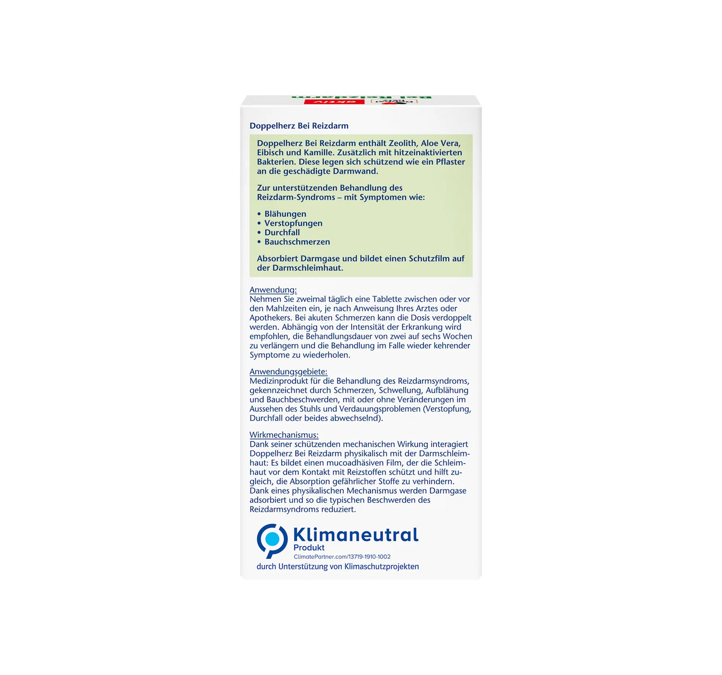 For irritable bowel syndrome, 30 tablets