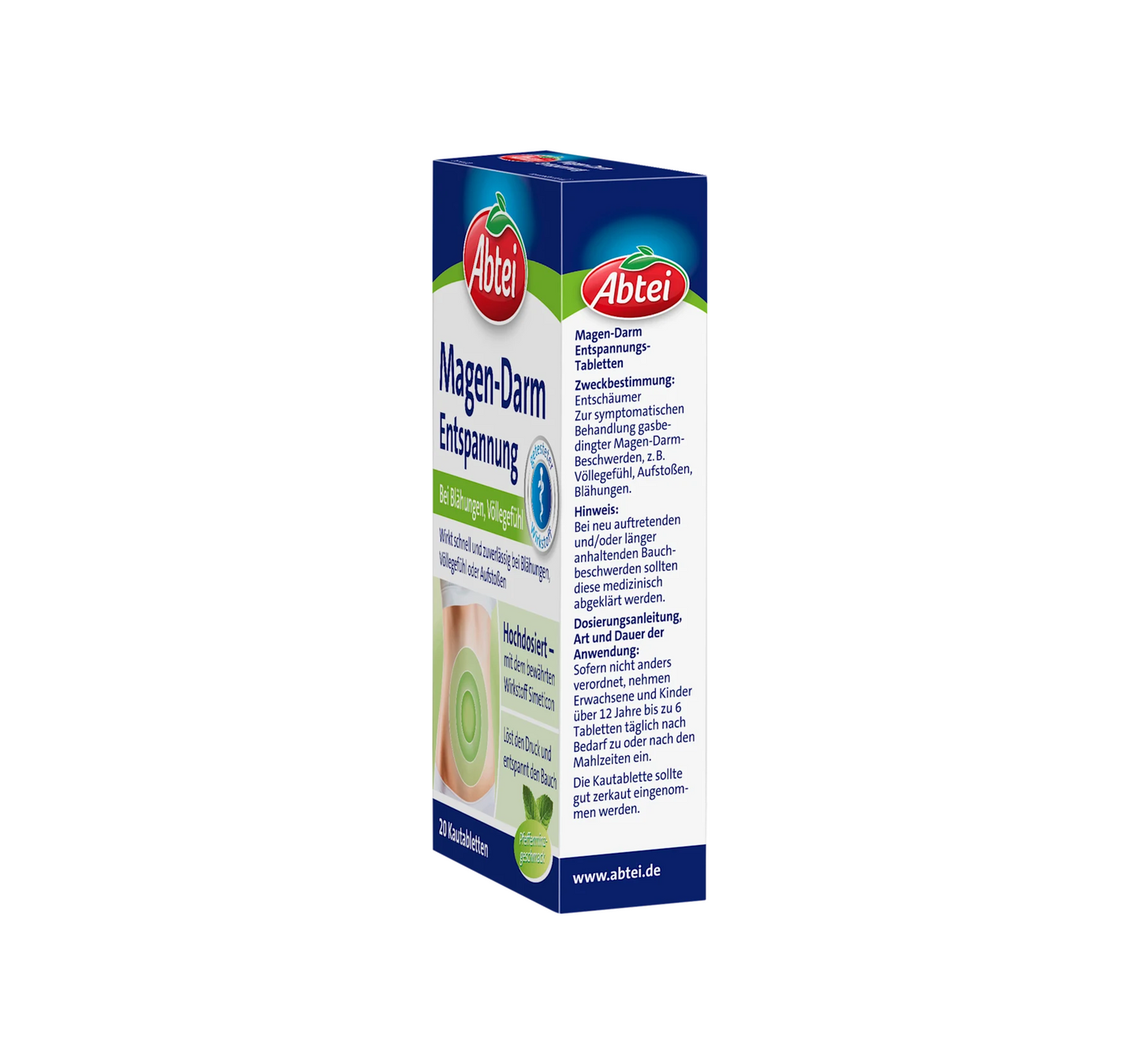 Gastrointestinal Relaxation Chewable Tablets, 20 pcs