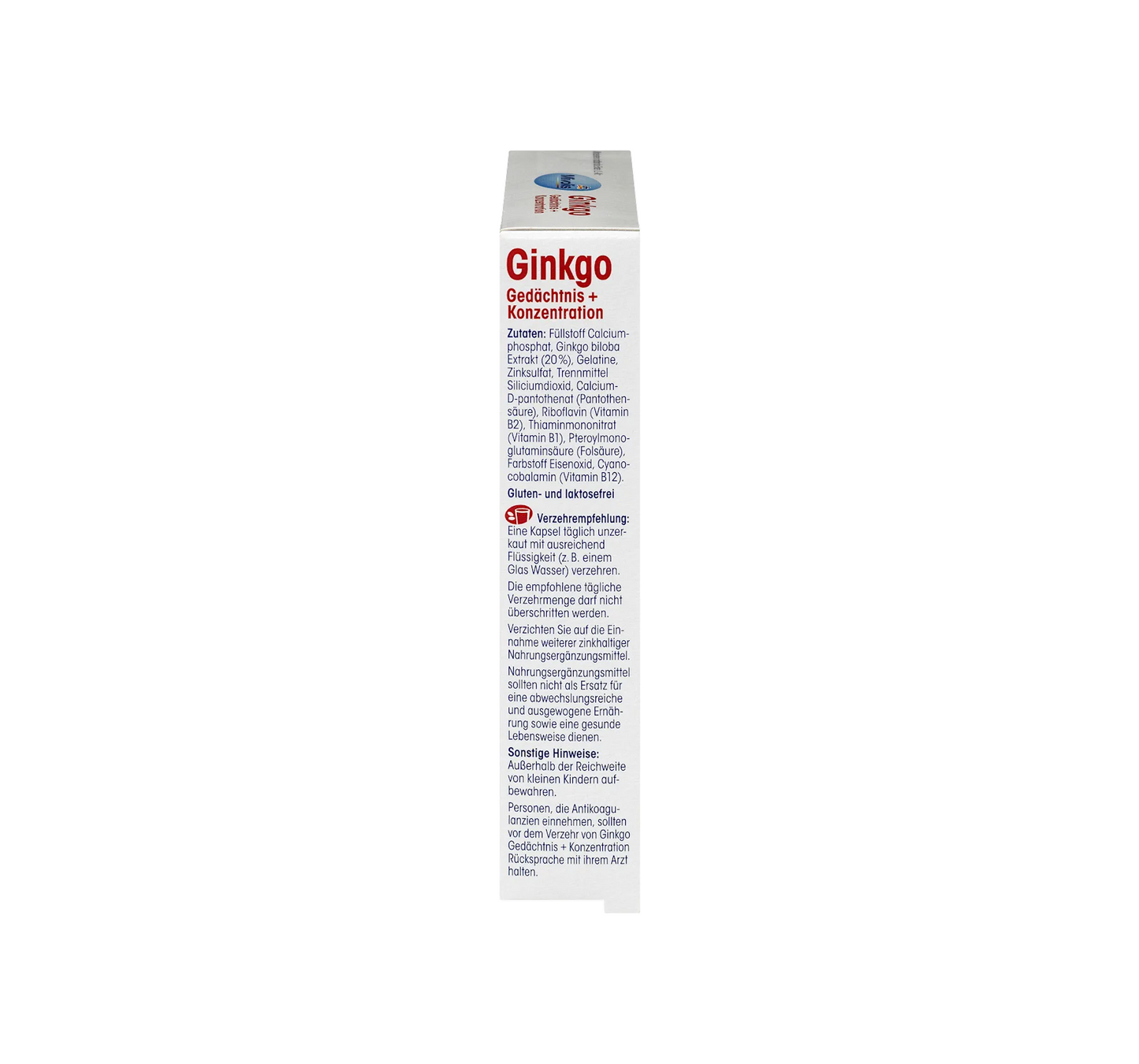 Ginkgo Memory + Cápsulas de concentración, 40 uds., 20 g