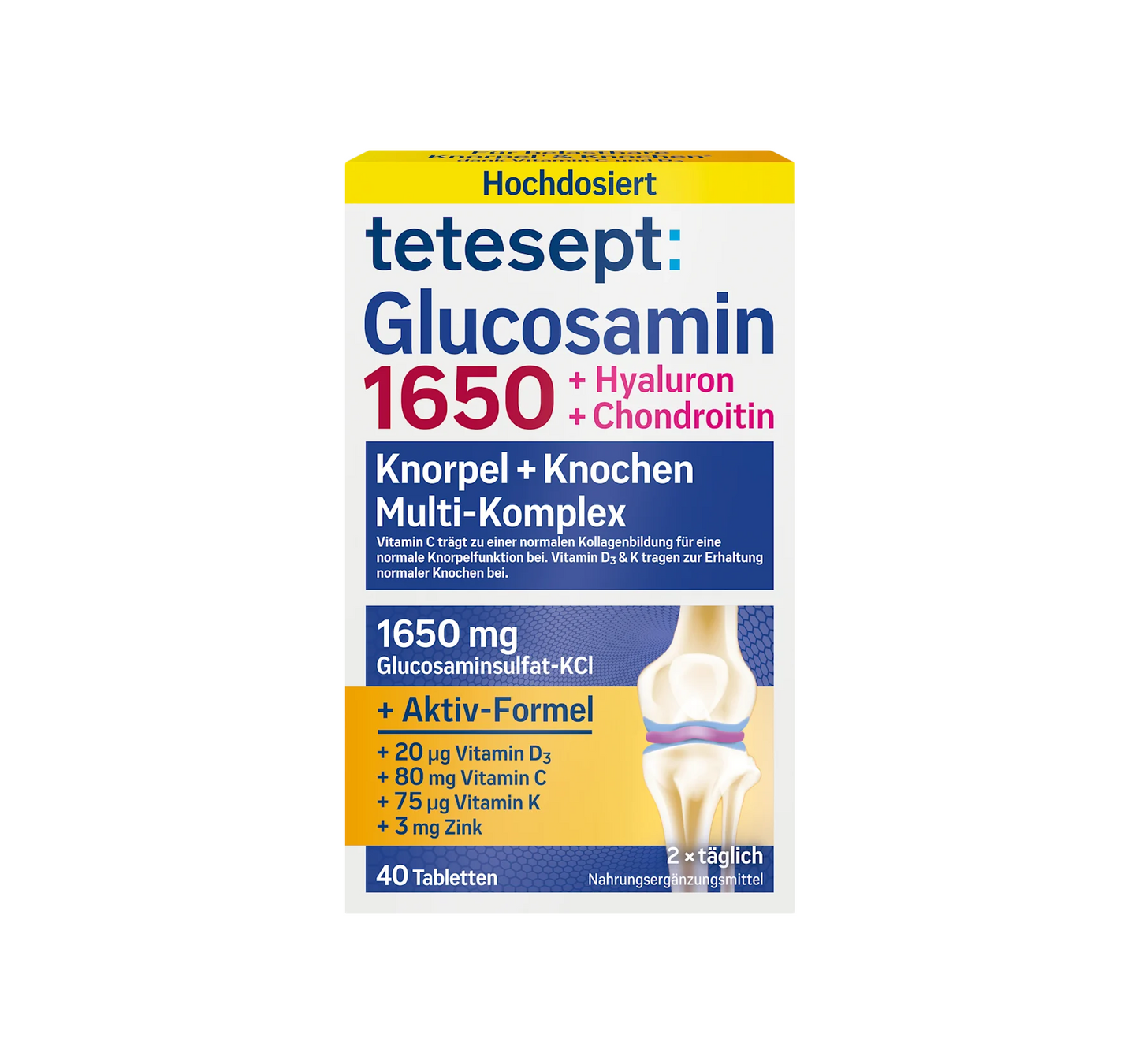 Glucosamine 1650 tablets, 50.4 g