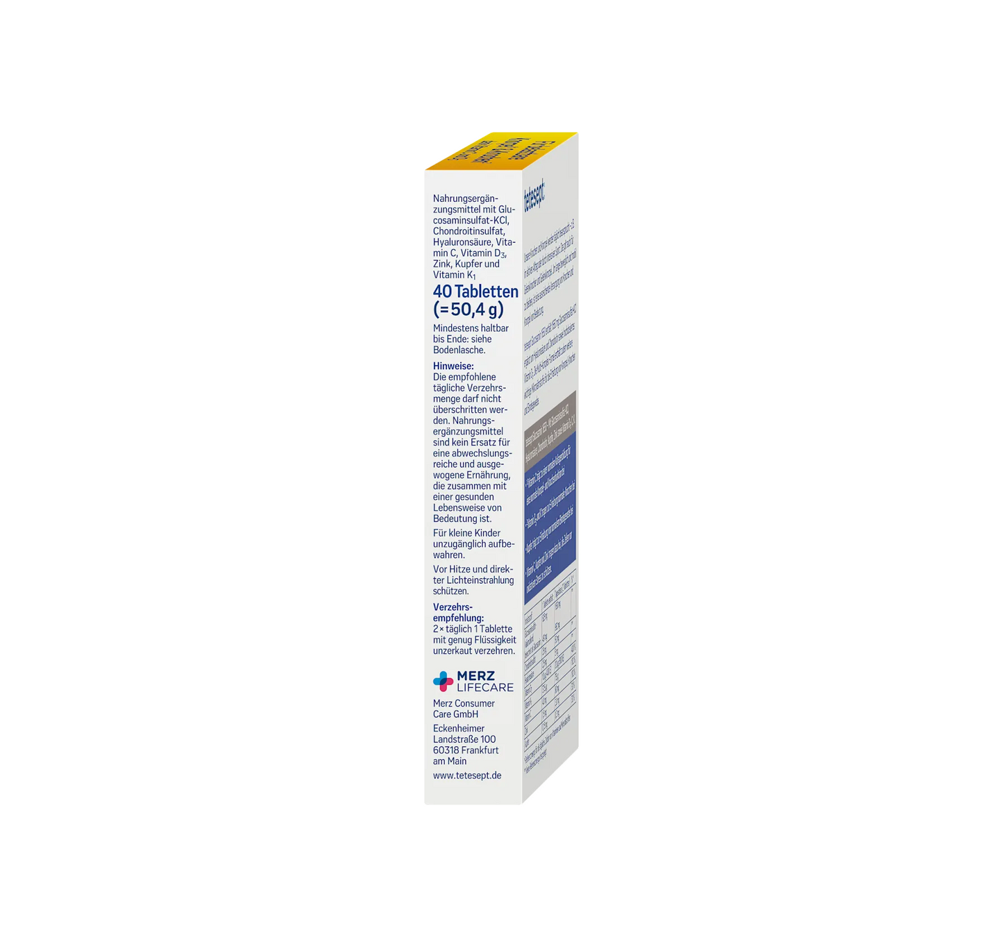 Glucosamine 1650 tablets, 50.4 g