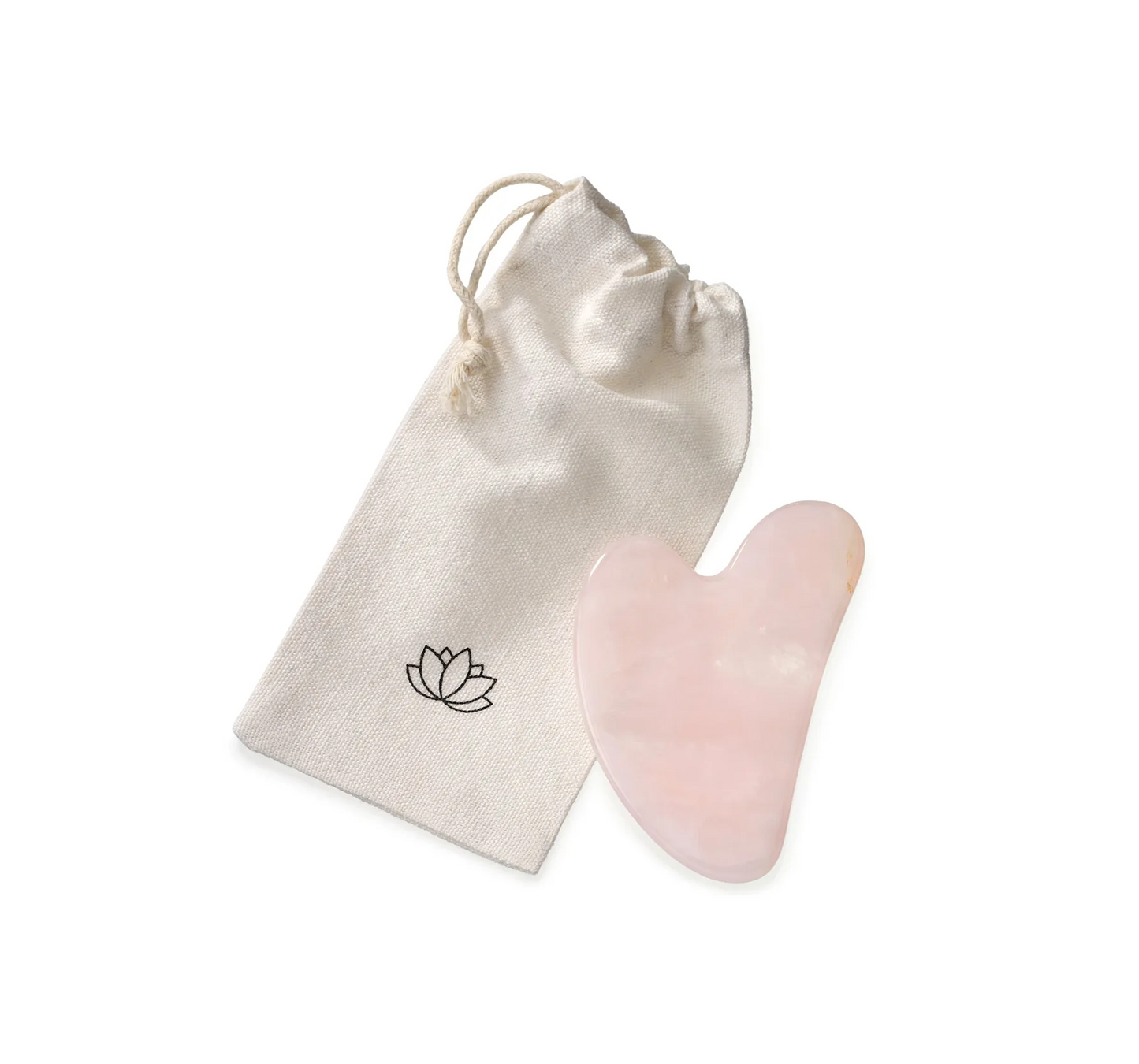 Gua Sha Y-sten Rosenkvarts, 1 st