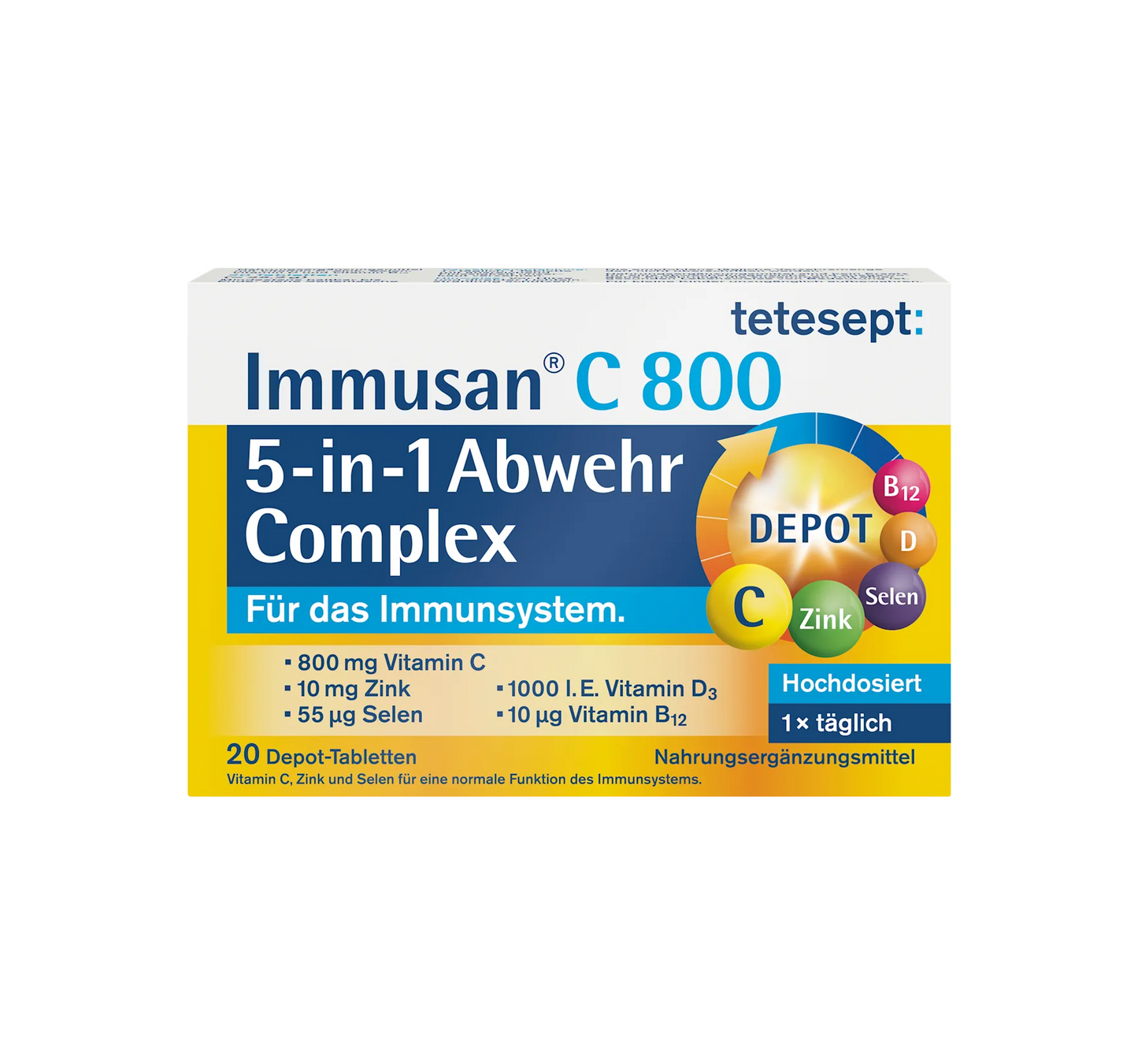 Comprimidos Immusan C Complex 20 unidades, 25,2 g