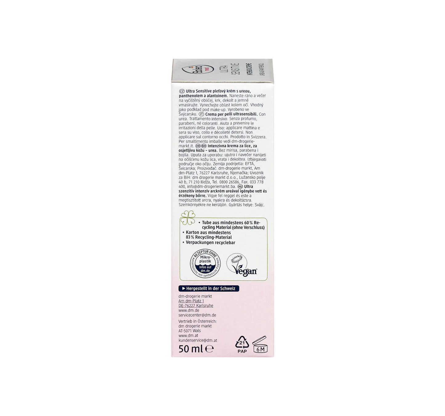 Intensyvus Ultra Sensitive veido kremas, 50 ml