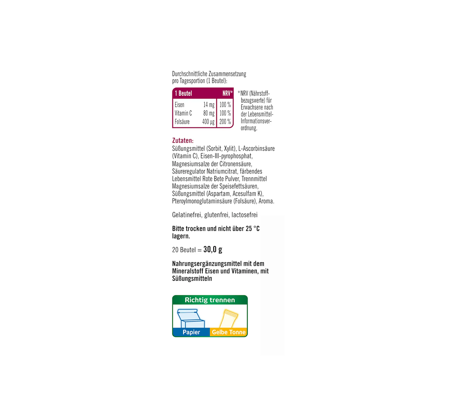 B12-vitamiini 500 Minitablettia 30 kpl, 4,7 g