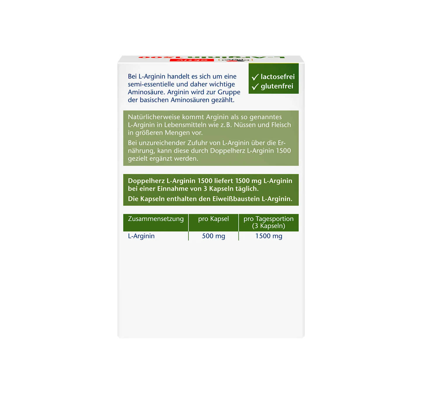 L-Arginine capsules, 30 pieces, 18.6 g