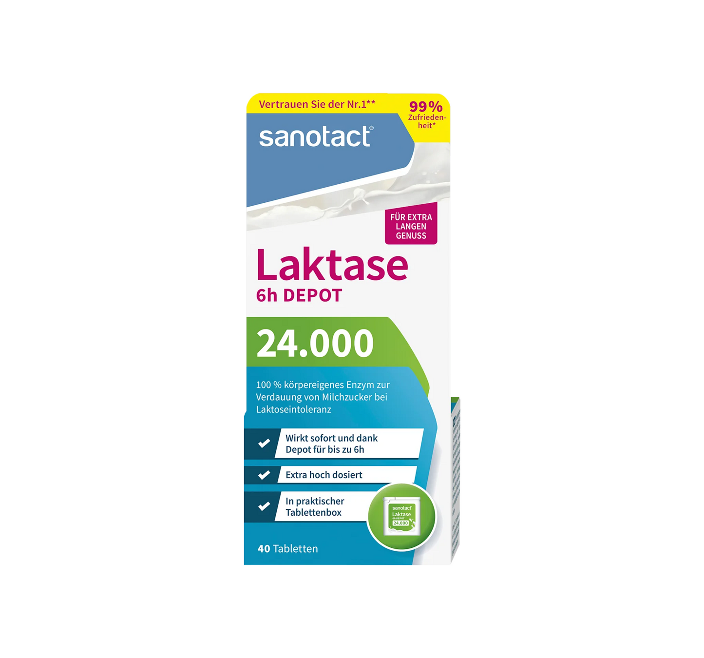 Lactase 24000 Tablets 40 pcs, 16 g