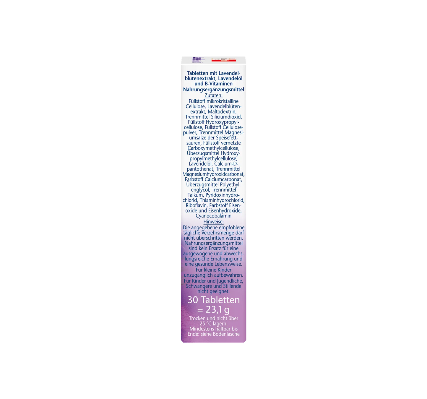 Tabletas de lavanda 30 uds, 23,1 g