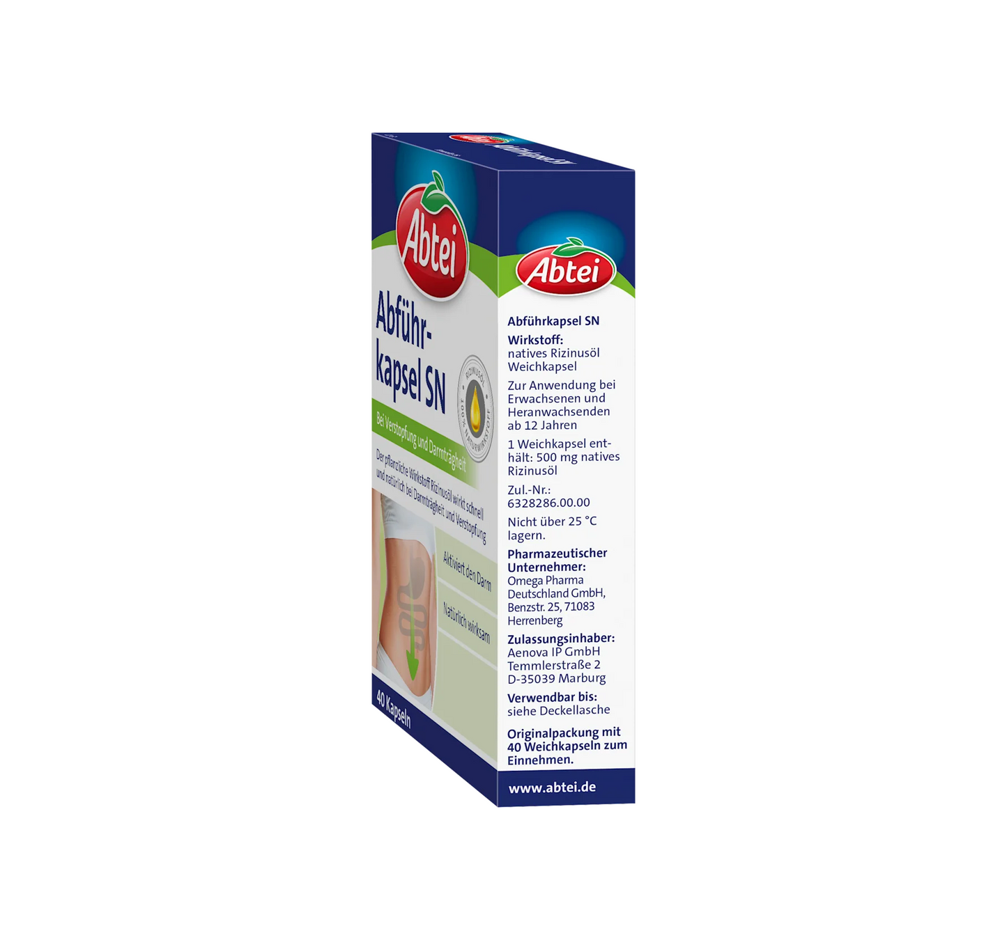Laxative capsules, 40 pieces