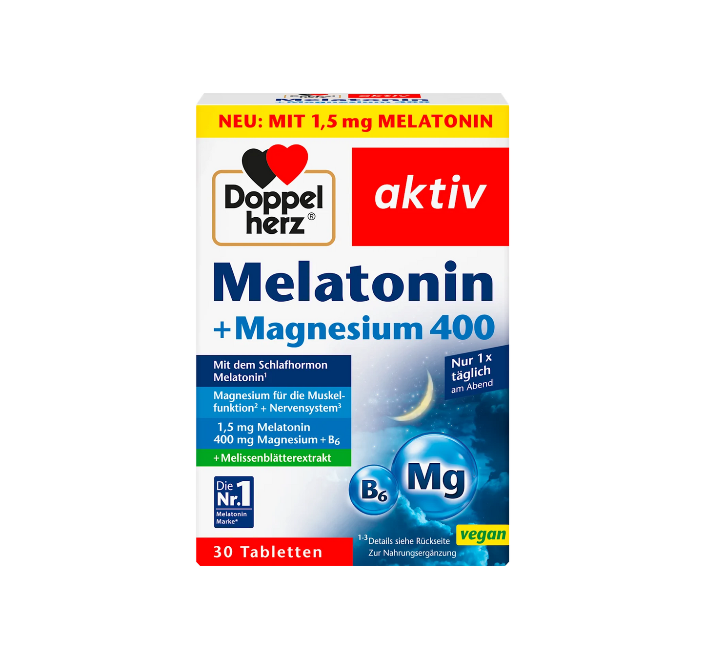Melatonin + Magnesium 400 30 pcs, 39 g