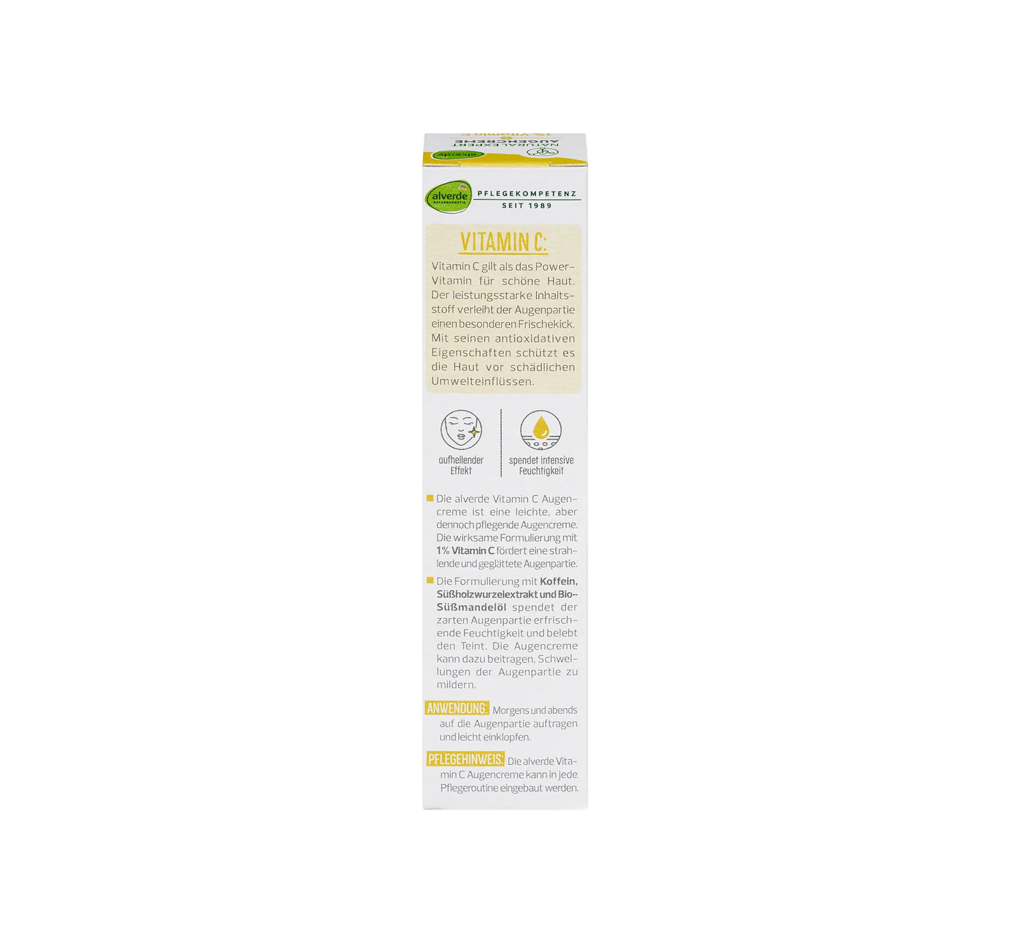 Crème contour des yeux à la vitamine C Natural Expert, 15 ml
