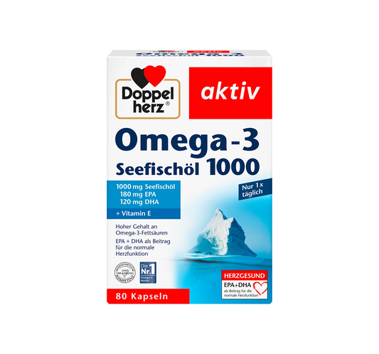 Omega-3-merikalaöljy 1000 kapselia 80 kpl, 107,8 g