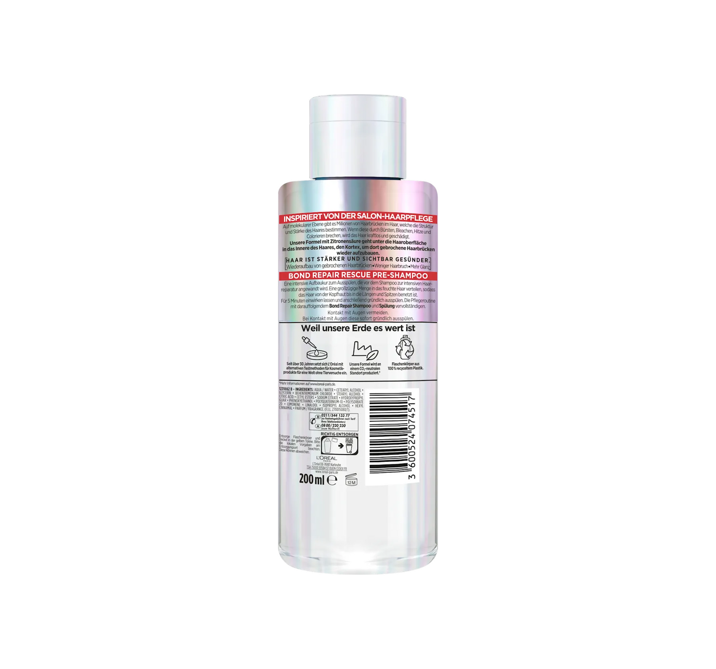 Pre-Shampoo Bond Repair Anti-Hair Damage, 200 ml
