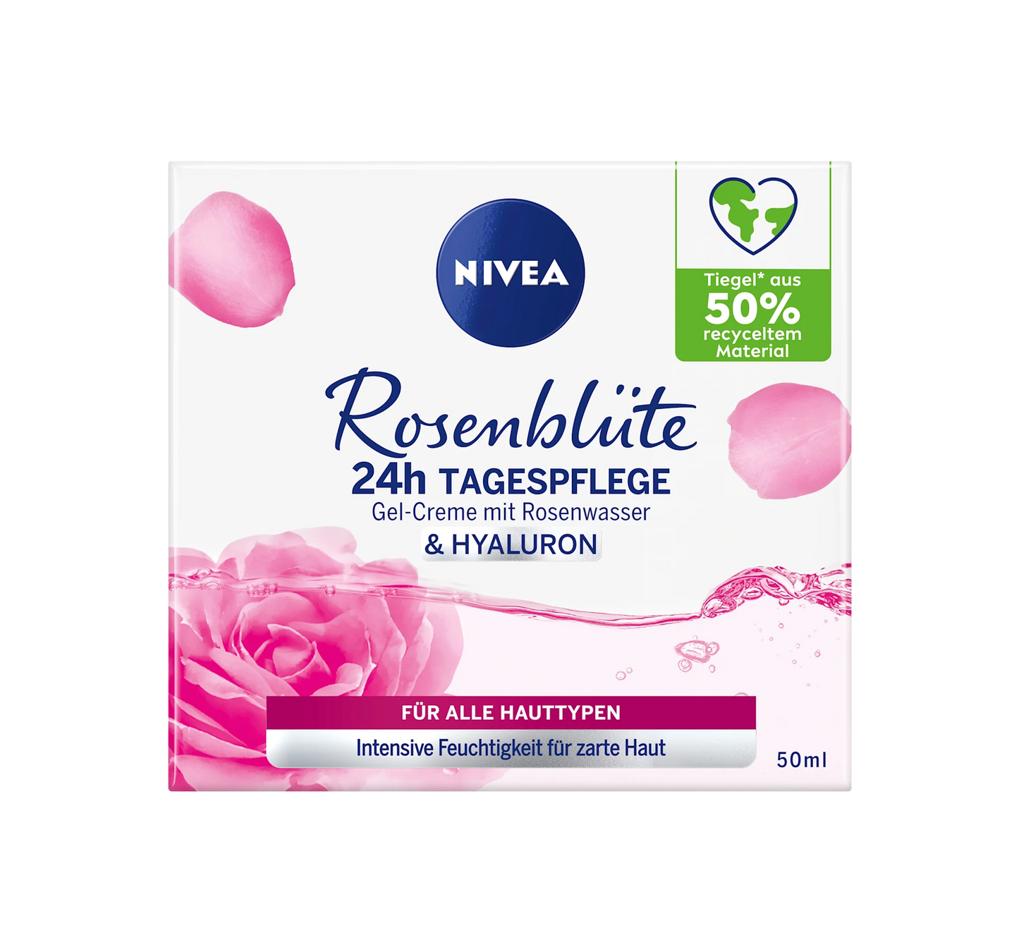 Crème visage à la fleur de rose, 50 ml