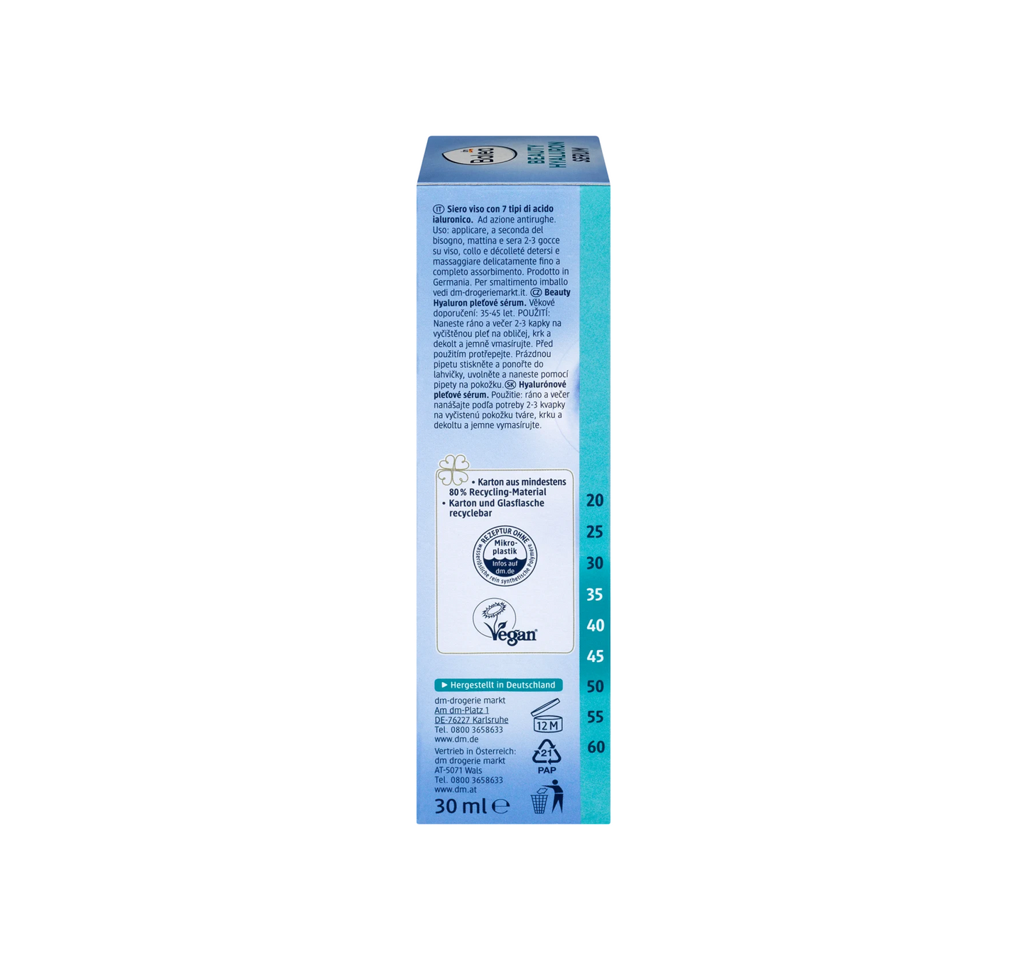 Serumo grožio hialuronas 7 kartų, 30 ml