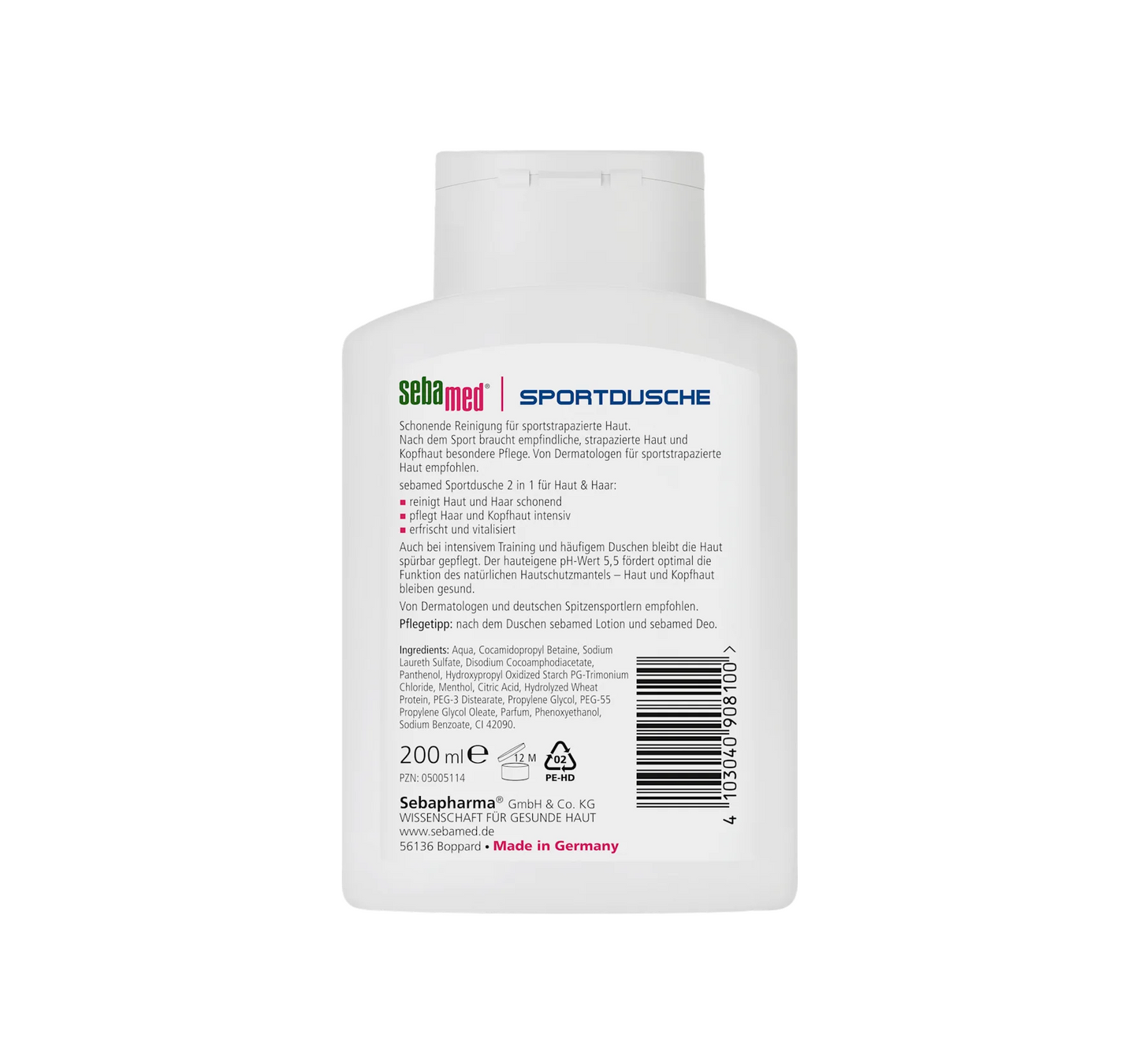 Douchegel Sportdouche 2-in-1 voor Huid & Haar, 200 ml
