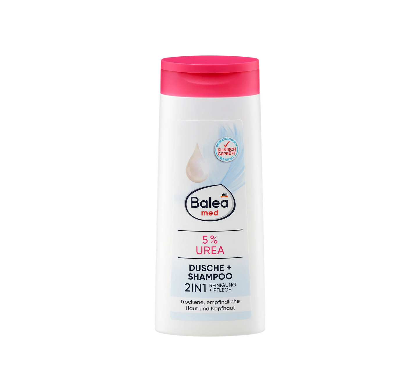 Dušas želeja 2-in-1 duša + šampūns 5% urīnvielas, 300 ml