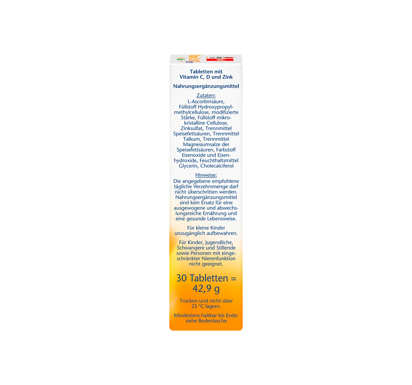 Vitamin C 1000 + D3 + Zinc Depot Tablets 30 pcs, 42.9 g