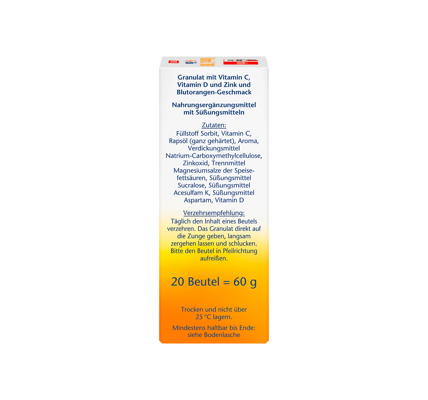 C-vitamiin 1000mg + Zinc Direct, 20 tk