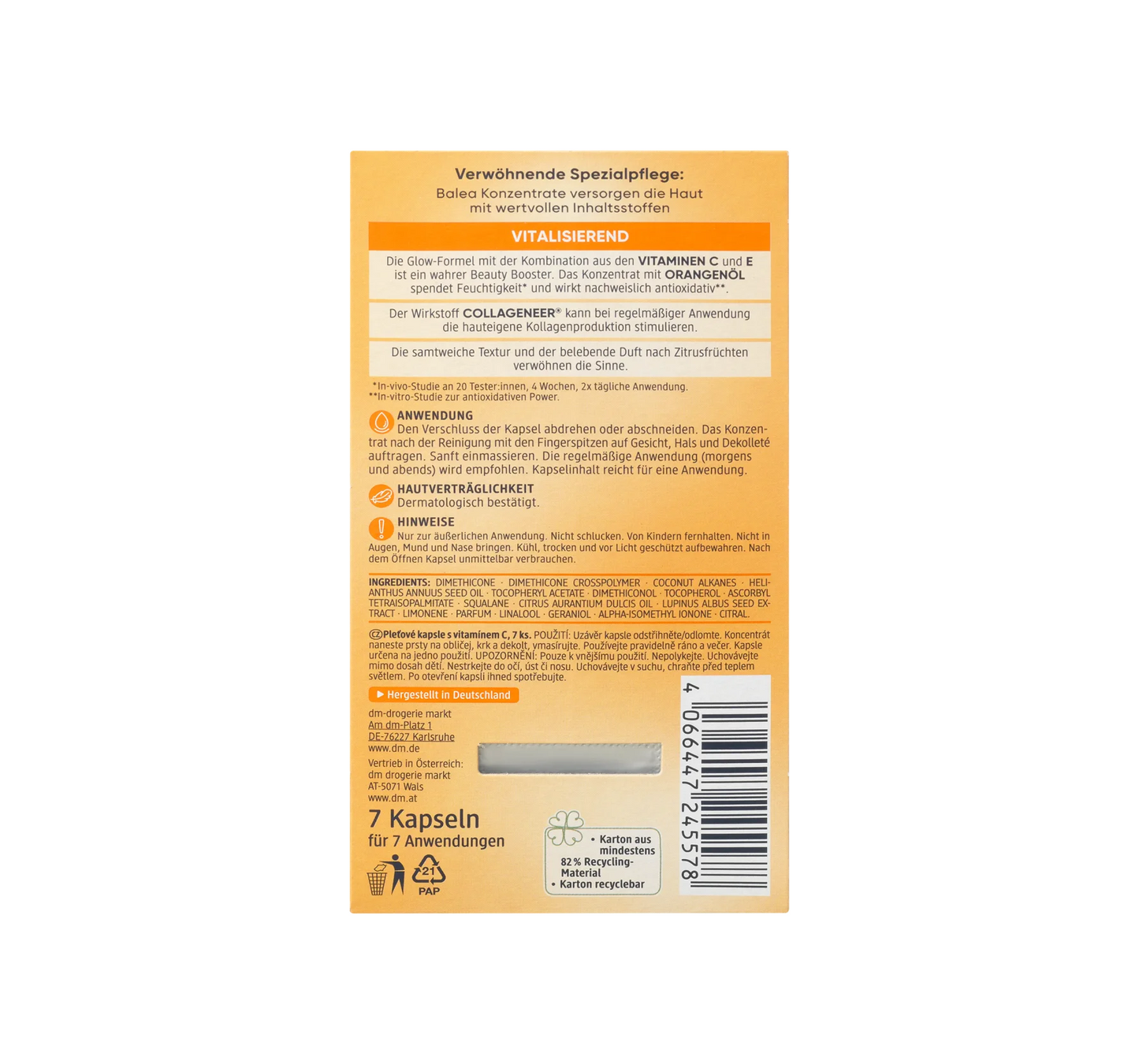 Vitamin C concentrate, 7 pcs