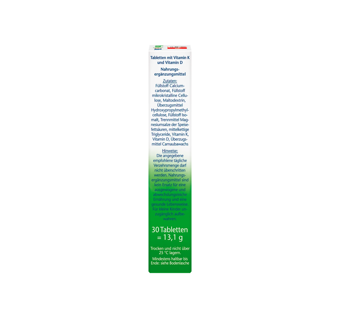 Vitamin K2 + D3 2500 IU tablets 30 pieces, 13.1 g