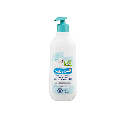 Wash balm head to toe ultra sensitive, 500 ml