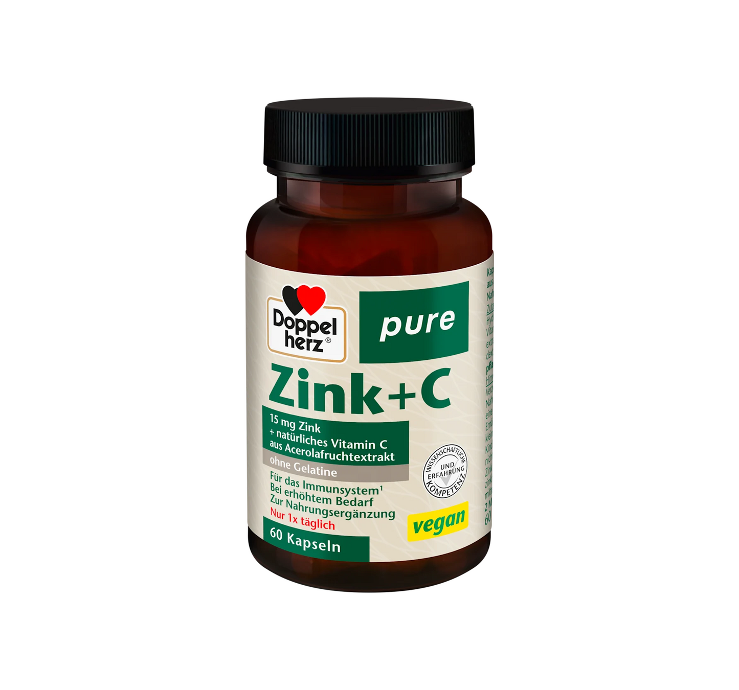 Zink + C kapsler 60 stykker, 30 g